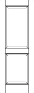 2 Raised Panel Solid Wood Interior Door
